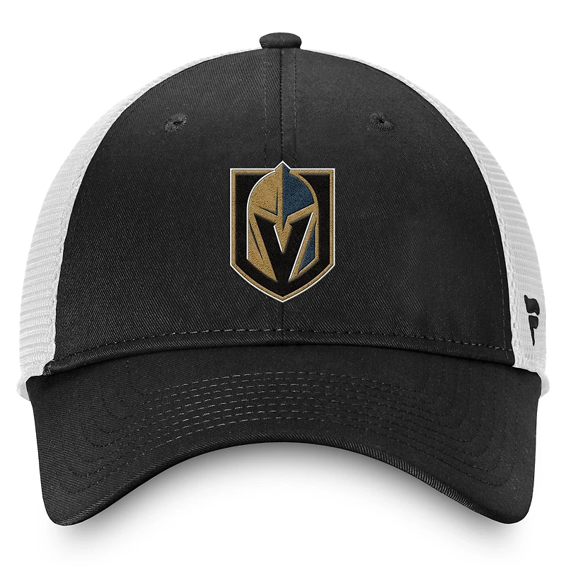 Men's Fanatics Charcoal/White Vegas Golden Knights Core Primary Logo Trucker Adjustable Hat