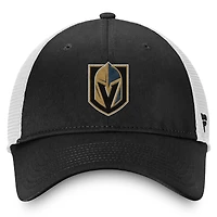 Casquette ajustable Fanatics pour homme, anthracite/blanc, avec logo principal des Vegas Golden Knights