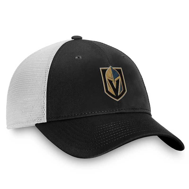 Men's Fanatics Charcoal/White Vegas Golden Knights Core Primary Logo Trucker Adjustable Hat
