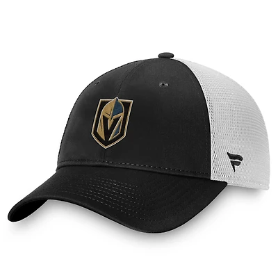 Casquette ajustable Fanatics pour homme, anthracite/blanc, avec logo principal des Vegas Golden Knights