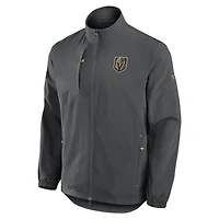 Men's Fanatics  Charcoal Vegas Golden Knights Authentic Pro Rink Coaches Full-Zip Jacket
