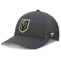 Men's Fanatics Charcoal Vegas Golden Knights Authentic Pro Home Ice Trucker Adjustable Hat