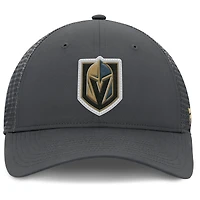 Men's Fanatics Charcoal Vegas Golden Knights Authentic Pro Home Ice Trucker Adjustable Hat