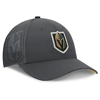 Men's Fanatics Charcoal Vegas Golden Knights Authentic Pro Home Ice Trucker Adjustable Hat