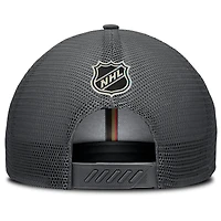 Men's Fanatics Charcoal Vegas Golden Knights Authentic Pro Home Ice Trucker Adjustable Hat