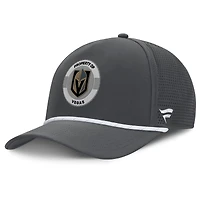 Casquette ajustable authentique Pro Rink des Golden Knights de Vegas pour homme, couleur charbon Fanatics
