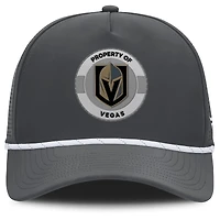 Men's Fanatics Charcoal Vegas Golden Knights Authentic Pro Rink Adjustable Hat