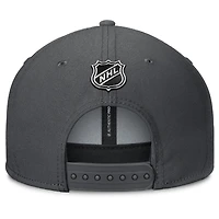 Men's Fanatics Charcoal Vegas Golden Knights Authentic Pro Rink Lockup Snapback Hat