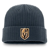 Men's Fanatics Charcoal Vegas Golden Knights Core Primary Logo Cuffed Knit Hat