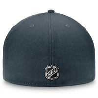 Casquette ajustée pour hommes Fanatics Charcoal Vegas Golden Knights Core avec logo de l'équipe principale