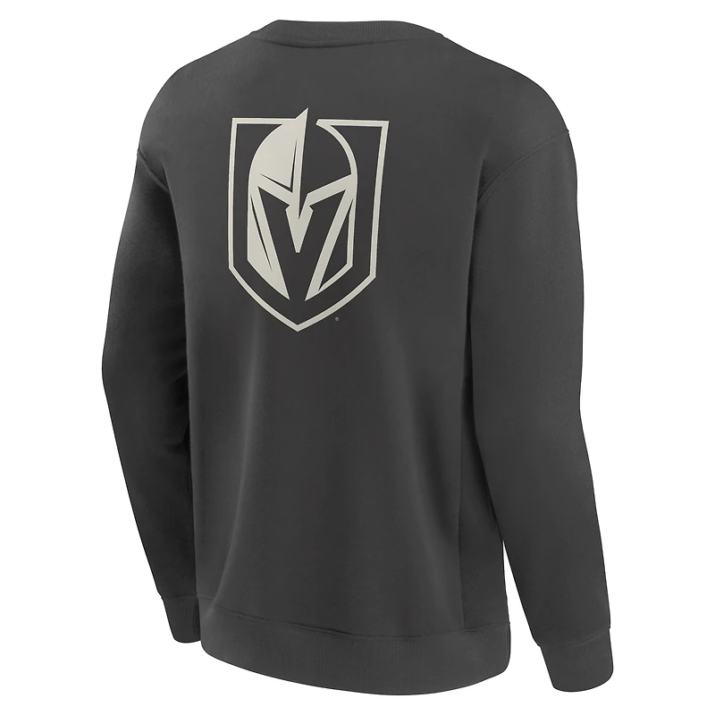 Men's Fanatics Charcoal Vegas Golden Knights Elements Future Ground Lettering Pullover Sweatshirt