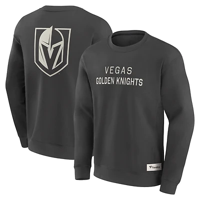 Sweat-shirt à capuche pour homme Fanatics Charcoal Vegas Golden Knights Elements Future Ground Lettering