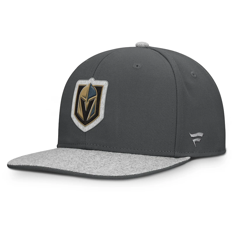Men's Fanatics Charcoal Vegas Golden Knights Fundamentals Loden Snapback Hat
