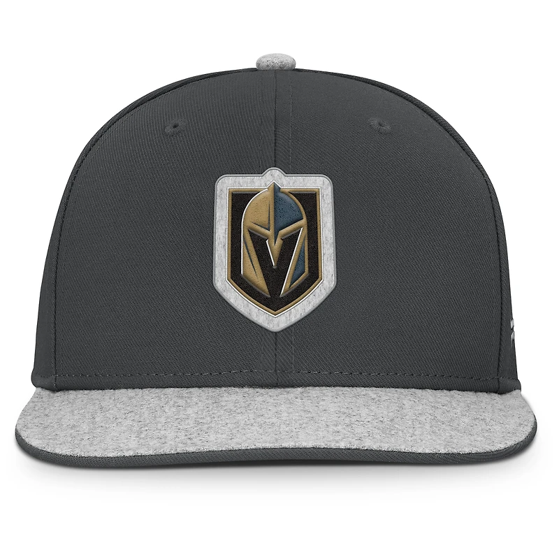 Men's Fanatics Charcoal Vegas Golden Knights Fundamentals Loden Snapback Hat