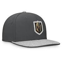 Casquette snapback Fundamentals Loden des Vegas Golden Knights pour hommes Fanatics, charbon
