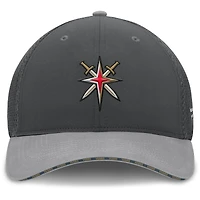 Casquette Fanatics pour homme, couleur charbon, Vegas Golden Knights Fundamentals Span Flex