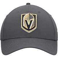 Casquette réglable Fanatics Charcoal Vegas Golden Knights Logo Core pour hommes