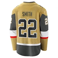 Men's Fanatics Cole Smith Gold Vegas Golden Knights Home Breakaway Jersey