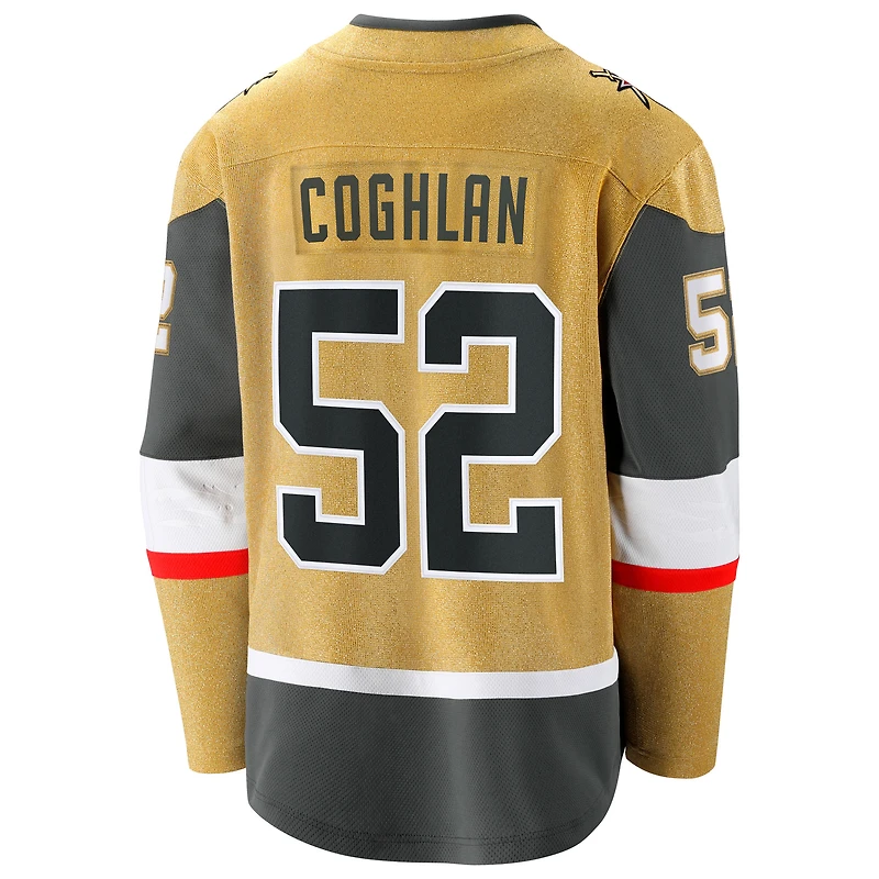 Men's Fanatics Dylan Coghlan Gold Vegas Golden Knights Home Breakaway Jersey
