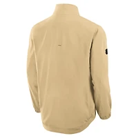 Veste d'entraîneur entièrement zippée Fanatics Gold Vegas Golden Knights Authentic Pro pour homme