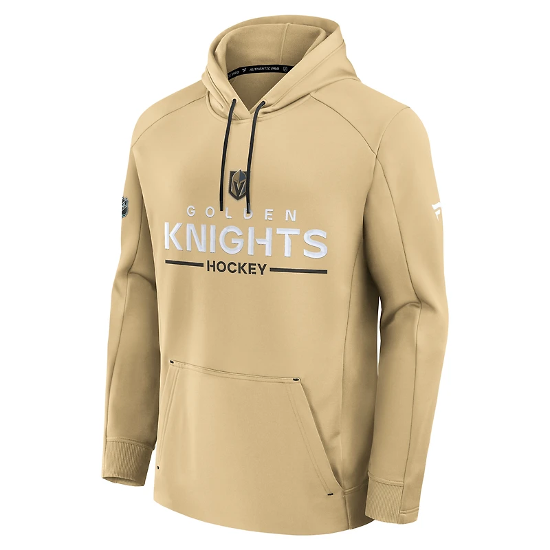 Sweat à capuche authentique Pro Rink des Vegas Golden Knights pour homme Fanatics Grey