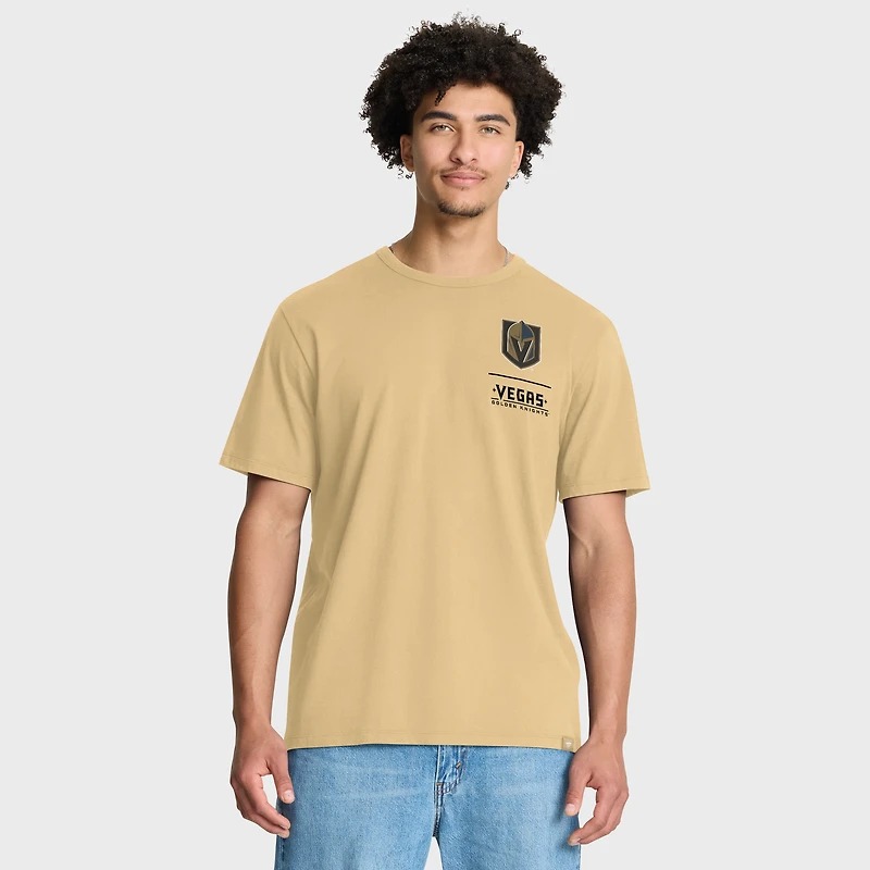 T-shirt Fanatics Gold Vegas Golden Knights pour homme Crash The Net Legacy