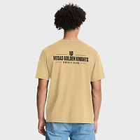T-shirt Fanatics Gold Vegas Golden Knights pour homme Crash The Net Legacy