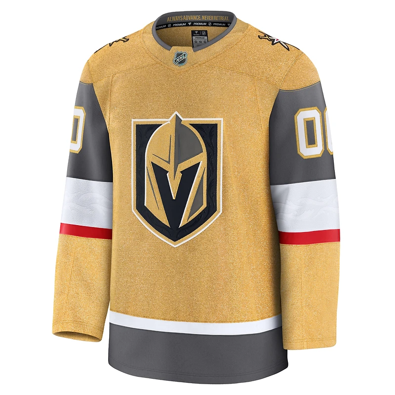 Men's Fanatics Gold Vegas Golden Knights Home Premium Custom Jersey