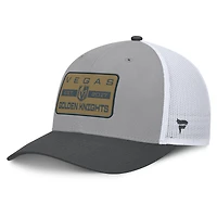 Casquette ajustable Fanatics pour homme, gris/anthracite, Vegas Golden Knights Fundamental Adapt Trucker