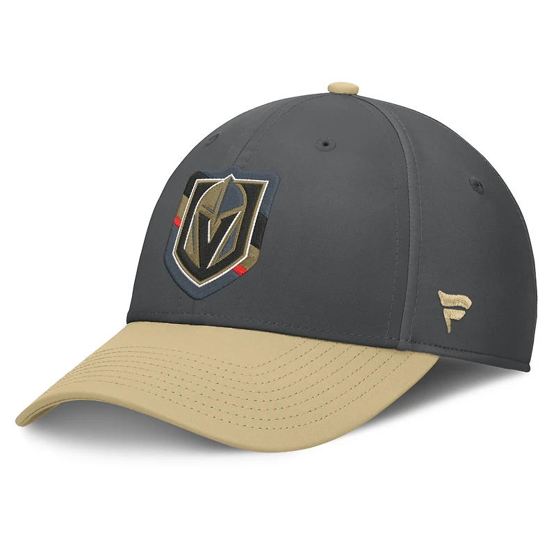 Men's Fanatics  Gray/Gold Vegas Golden Knights Flex Fit Hat