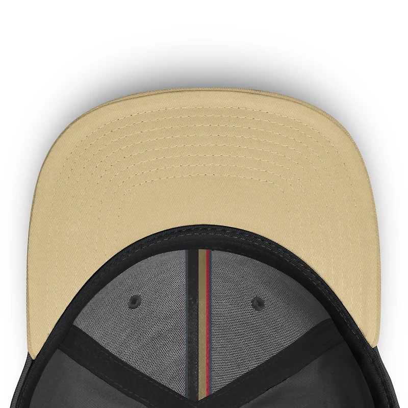 Casquette Fanatics grise et dorée Vegas Golden Knights Flex Fit pour homme