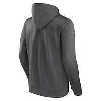 Men's Fanatics  Gray Vegas Golden Knights Authentic Pro Pullover Hoodie