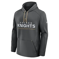 Men's Fanatics Gray Vegas Golden Knights Authentic Pro Rink Hoodie
