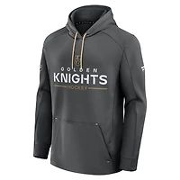 Sweat à capuche authentique Pro Rink des Vegas Golden Knights pour homme Fanatics Grey
