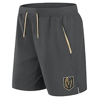 Men's Fanatics Gray Vegas Golden Knights Authentic Pro Rink Performance Shorts