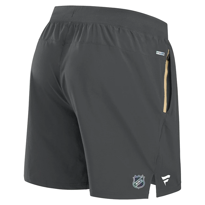 Men's Fanatics Gray Vegas Golden Knights Authentic Pro Rink Performance Shorts