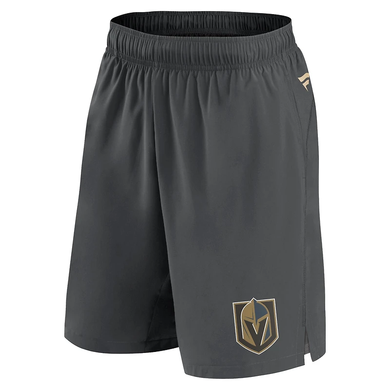 Men's Fanatics  Gray Vegas Golden Knights Authentic Pro Tech Shorts