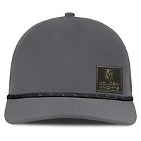 Casquette ajustable en corde de capitaine des Golden Knights de Vegas Fanatics pour hommes, gris