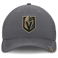 Men's Fanatics Gray Vegas Golden Knights Clincher Team Stripes Flex Hat