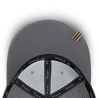 Men's Fanatics Gray Vegas Golden Knights Clincher Team Stripes Flex Hat