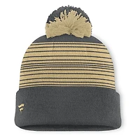 Bonnet tricoté à revers et pompon Fundamental Spirit des Golden Knights de Vegas pour homme, gris