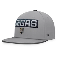 Casquette snapback Fundamentals Duo Split Logo des Golden Knights de Vegas pour hommes Fanatics Grey
