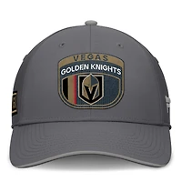 Casquette Fanatics pour homme grise Vegas Golden Knights Home Ice Flex