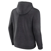 Men's Fanatics  Heather Charcoal Vegas Golden Knights Authentic Pro Core Secondary Fleece Pullover Hoodie