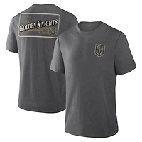 T-shirt tri-blend Fanatics Heather Charcoal Vegas Golden Knights pour homme