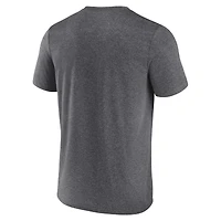 T-shirt Playmaker Fanatics Heather Charcoal Vegas Golden Knights pour hommes