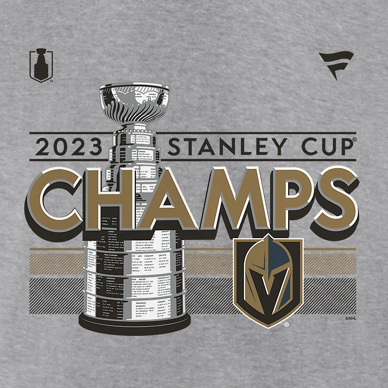 Men's Fanatics  Heather Gray Vegas Golden Knights 2023 Stanley Cup Champions Locker Room T-Shirt