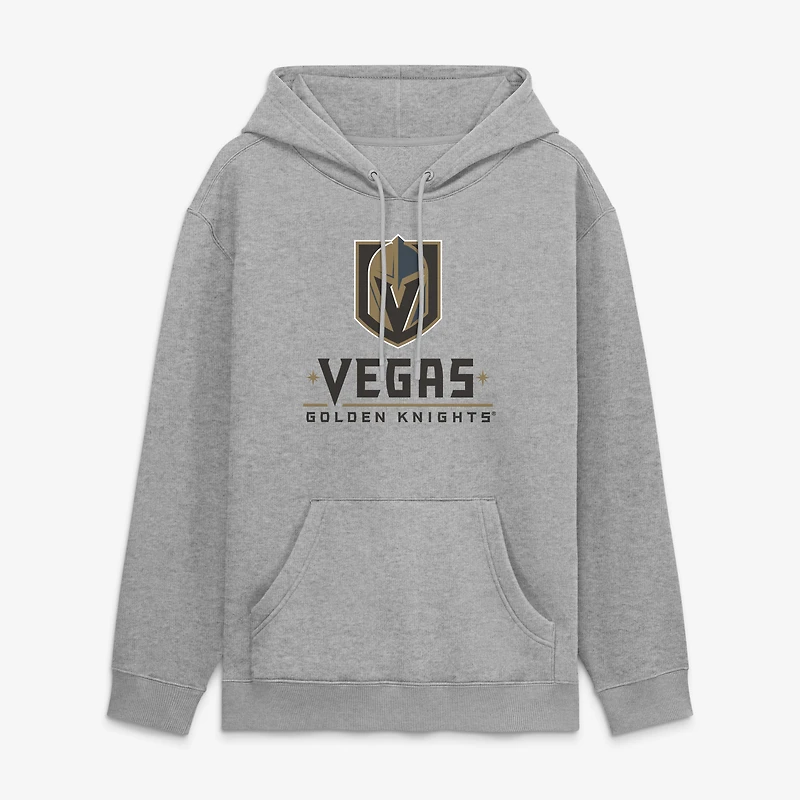 Men's Fanatics Heather Gray Vegas Golden Knights Home Fleece Hoodie