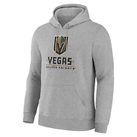 Men's Fanatics Heather Gray Vegas Golden Knights Home Fleece Hoodie