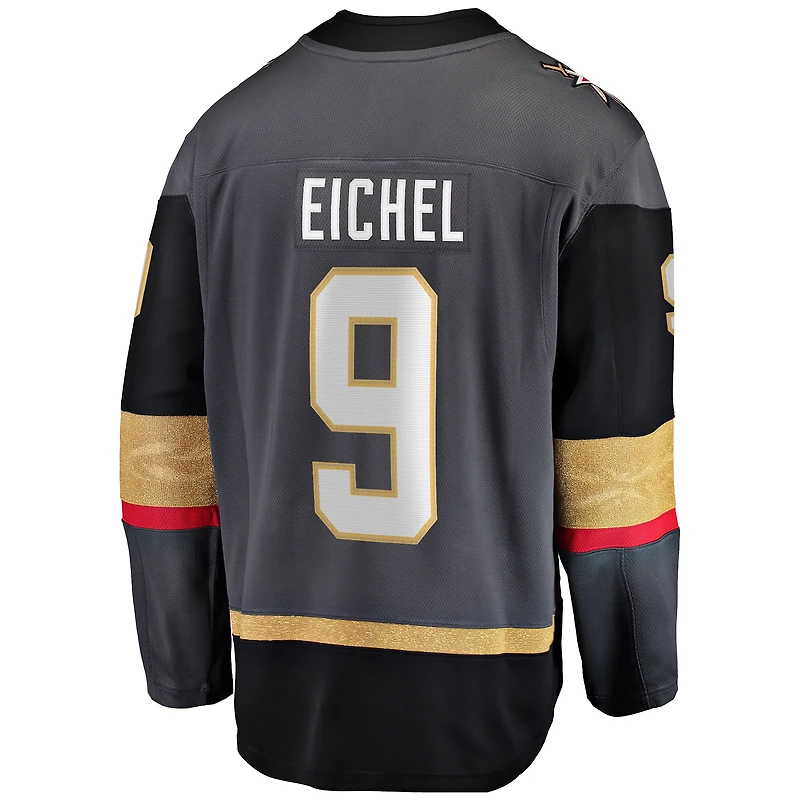 Men's Fanatics Jack Eichel Gray Vegas Golden Knights Alternate Breakaway Player Jersey